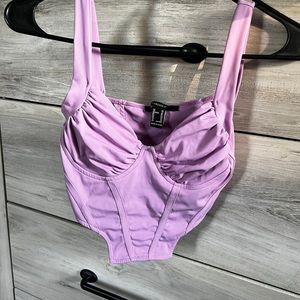 Purple corset top